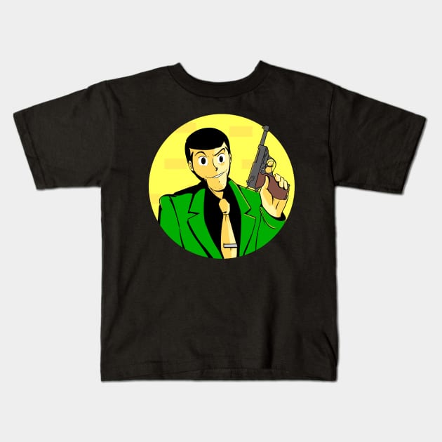 lupin iii Kids T-Shirt by inkpocket